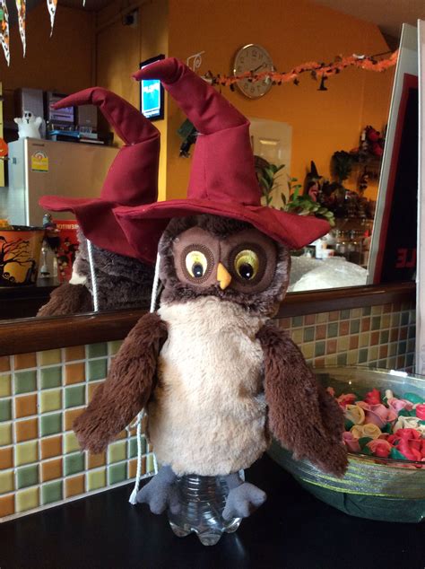 Bewitching owl witch plush toy